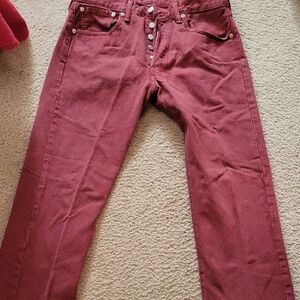 Levi's 501 Jeans RED 31w X 32L